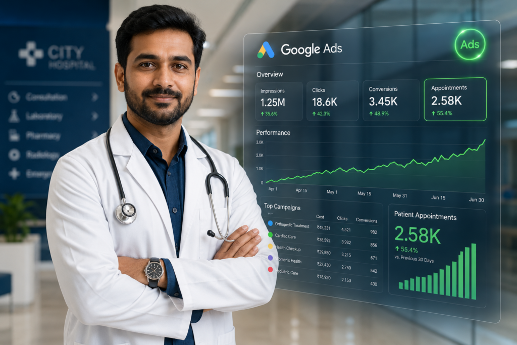 Healthcare PPC Agency in India: How to Get More Patients with Google Ads